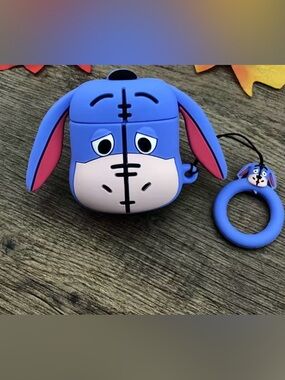 Eeyore AirPods Case with eeyore Ring Clasp Mobile Phone Hanger Silicone Ring
